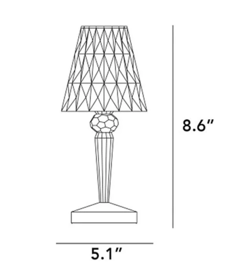 Elieten™ kabellose wiederaufladbare Diamant-Tischlampe